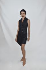 Denim Overlap Romper