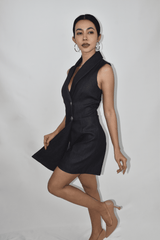 Denim Overlap Romper