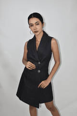 Denim Overlap Romper