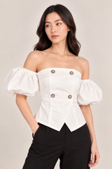 STRUCTURED OFF-SHOULDER TOP