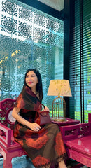 One-Shoulder Printed Top