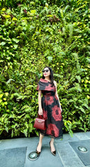 One-Shoulder Printed Top