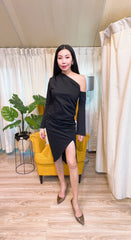 Asymmetrical Black Dress
