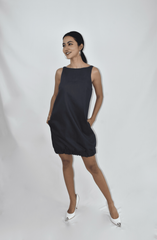 Denim Bubble Mini Dress