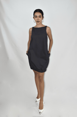 Denim Bubble Mini Dress