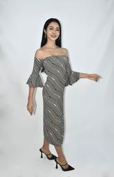 Bell Sleeve Midi Dress