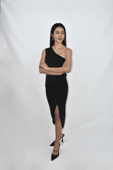 Black Toga Dress (BACKORDER)