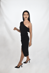 Black Toga Dress (BACKORDER)