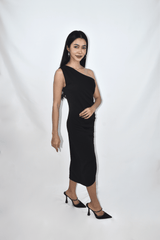 Black Toga Dress (BACKORDER)