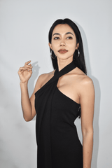 4-WAYS Convertible Black Midi Dress