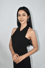 4-WAYS Convertible Black Midi Dress