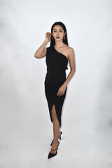 Black Toga Dress (BACKORDER)