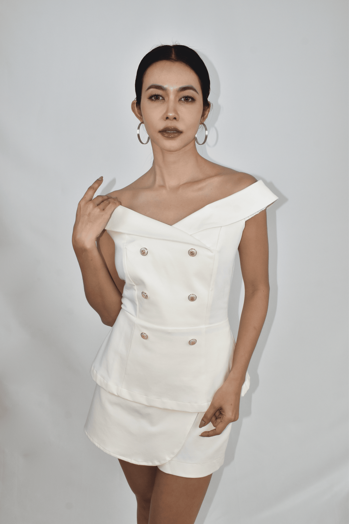 Off Shoulder Peplum Top