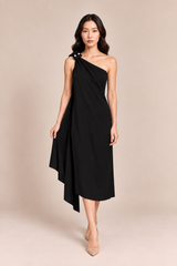 4-WAYS Convertible Black Midi Dress (BACKORDER)