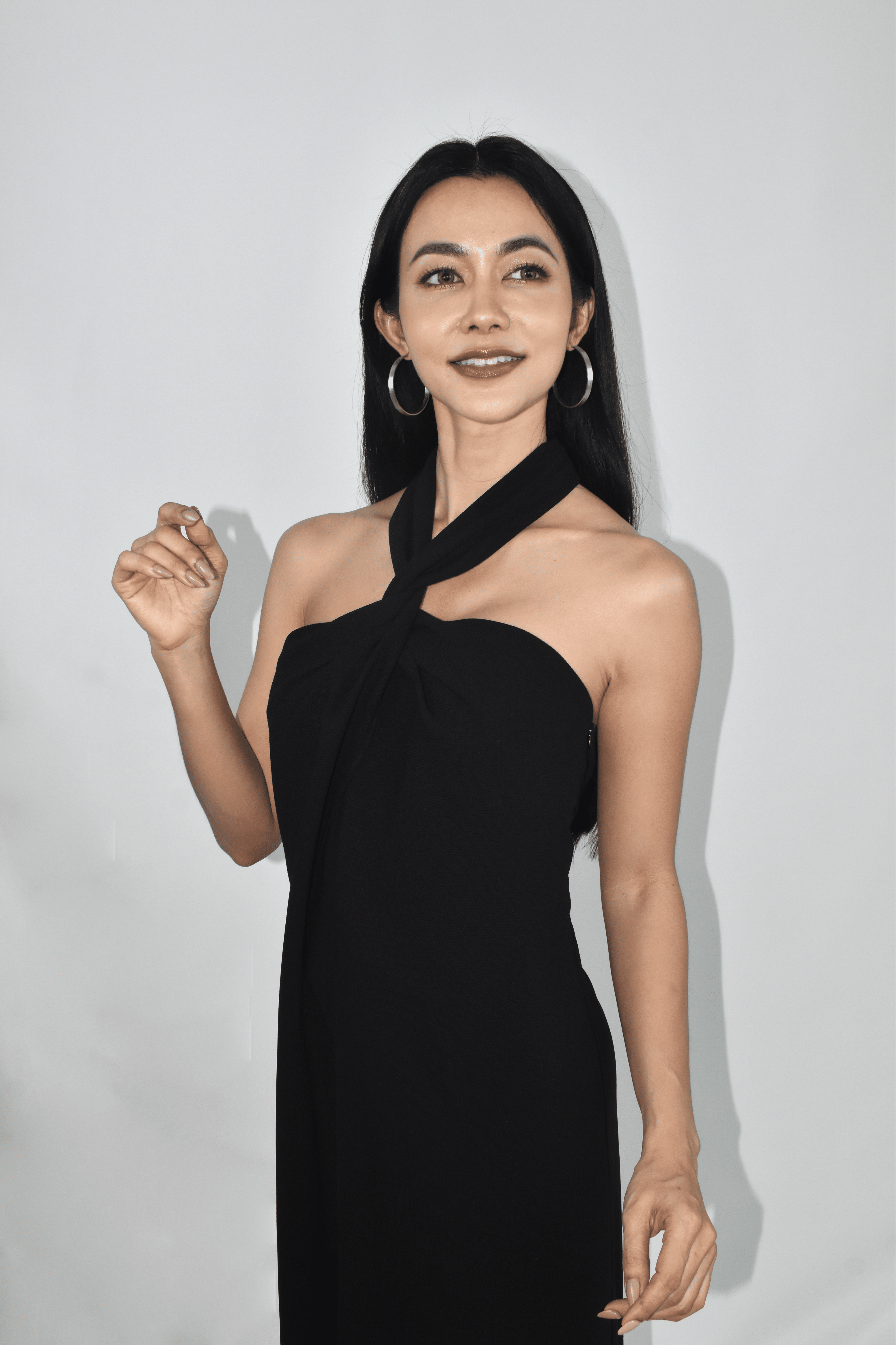 Versatile Black Maxi Dress With Shorts (BACKORDER)